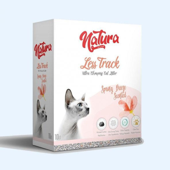 Natura Less Track Bahar Esintisi Kokulu Kedi Kumu 10 Lt ürün görseli 1