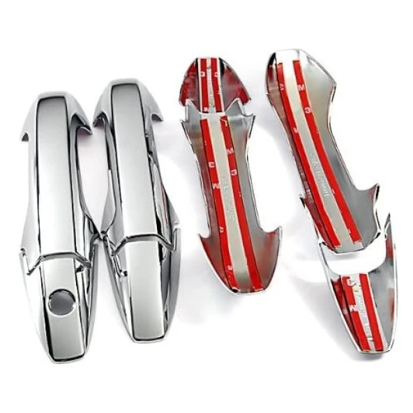 Honda City Kapı Kolu Kaplama Smart Key -Krom - Resim 4