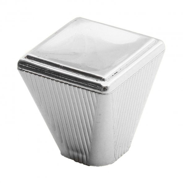 Mobilya Düğme Dolap Çekmece Kulpu Kulbu Plastik Krom Tek Vidalı Kulp ürün görseli 1