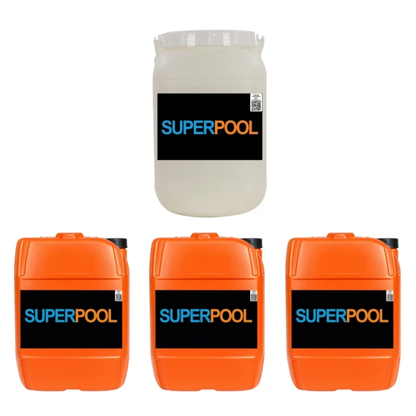 SPP Superpool 4'lü Havuz Bakım Kimyasal Seti 90'lık 25 KG ürün görseli 1
