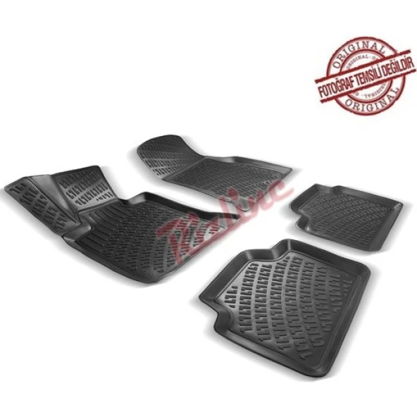 Rizline Bmw 3 Serisi E46 1998-2004 3D Havuzlu Paspas - Resim 2