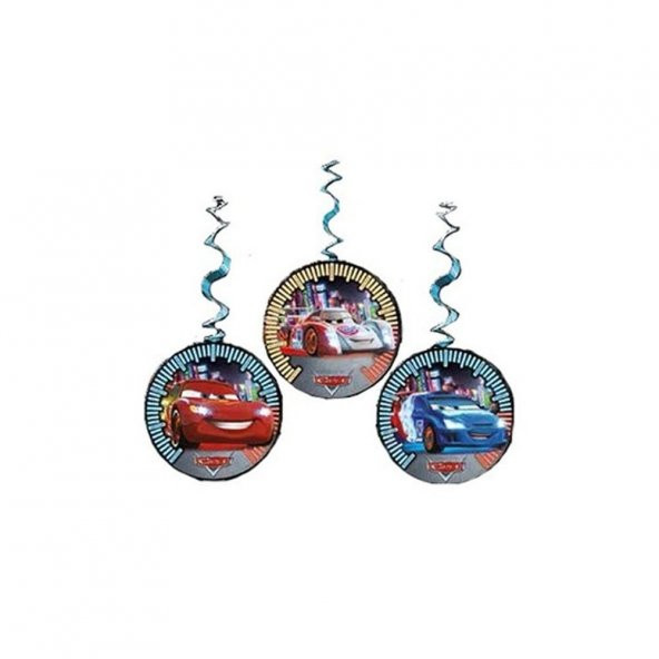Cars Neon Garland Mcqueen Temalı Sarkıt Süs 3 Adet ürün görseli 1