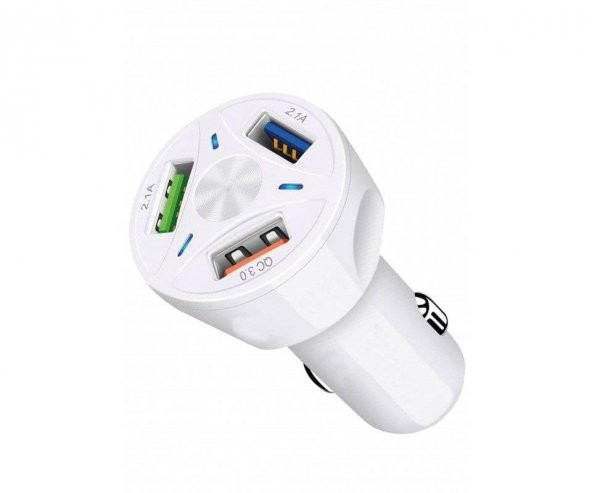 7a Qc 3 Usb Hızlı Araç Şarj Cihazı Concord C-769 ürün görseli 1