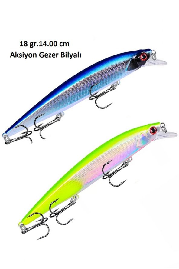 Rapala Lures Yapay Suni Balık Yemi Turna Levrek Lüfer yem Lrf Yem 2 Adet 14cm 18gr ürün görseli 1
