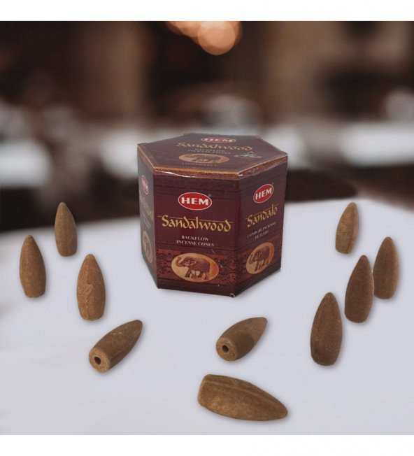 Sandal Ağacı (Sandalwood) Geri Akış Şelale 40'lı Tütsü Mumu ürün görseli 1