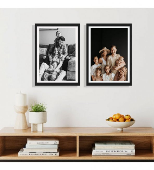Yapışkanlı Sök Tak Siyah 2'li Çerçeve 20x30cm ürün görseli 1