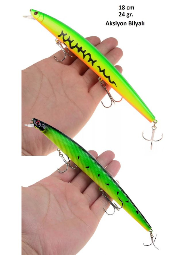 Rapala Lures Yapay Suni Balık Yemi Turna Levrek Lüfer yem Lrf Yem 2 Adet 18cm 24gr ürün görseli 1