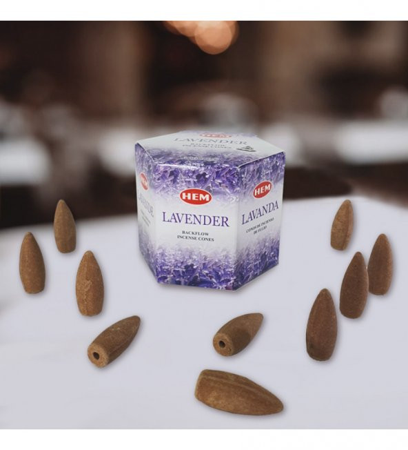Lavanta (Lavender) Geri Akış Şelale 40'lı Tütsü Mumu ürün görseli 1