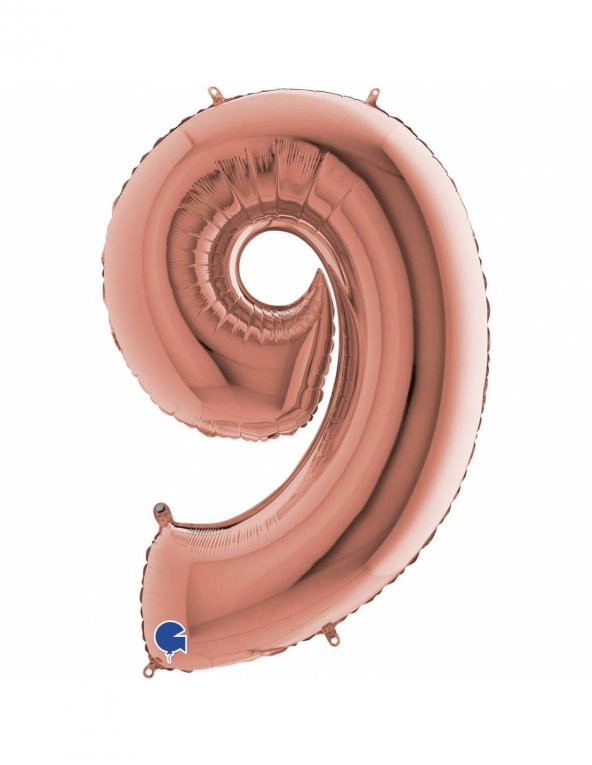 Rakam Balon Folyo 9 Rose Gold ürün görseli 1