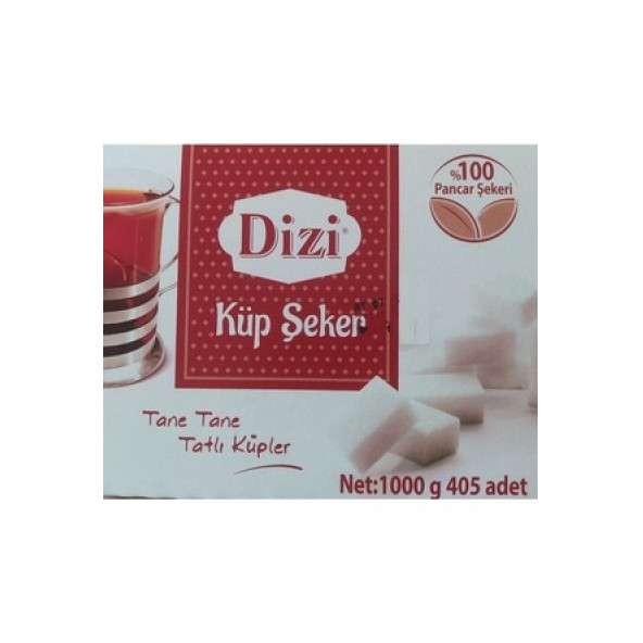 DİZİ KÜP ŞEKER 1000 GR 405 ADET ürün görseli 1