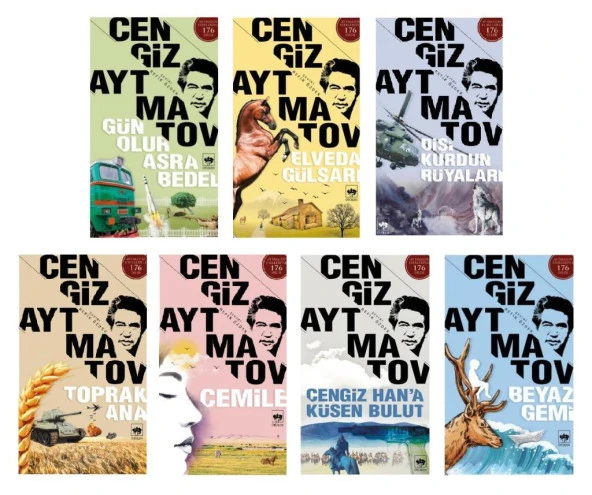 Cengiz Aytmatov Seti 7 Kitap (Beyaz Gemi+Gün Olur Asra Bedel+Toprak Ana+Elveda Gülsarı+Cemile+Dişi Kurdun Rüyaları+Cengiz Hana Küsen Bulut) ürün görseli 1
