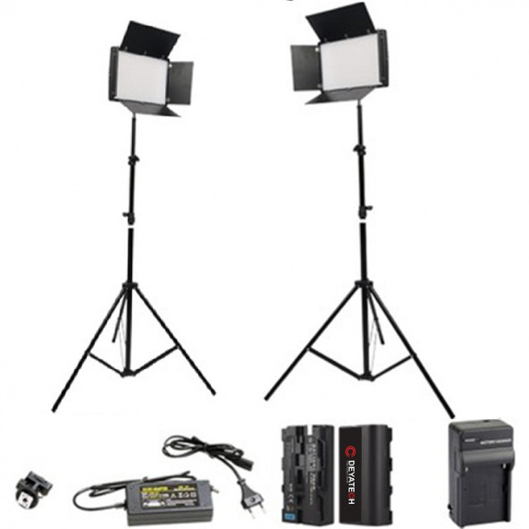 Deyatech 2'li Pro Led 800 Video YouTube Çekim Işığı ürün görseli 1