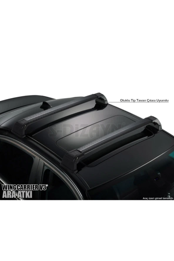 Ford Tourneo Custom Ara Atkı Wingcarrier V3 Siyah 2013 Üzeri ürün görseli 1