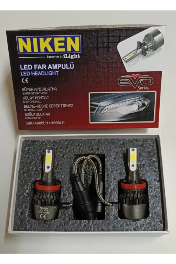 PTTAVM: Nıken H11 Led Xenon Evo Serisi Far Ampul