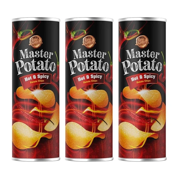 Master Potato Acılı & Baharatlı Cips 160 Gr-3 Adet ürün görseli 1