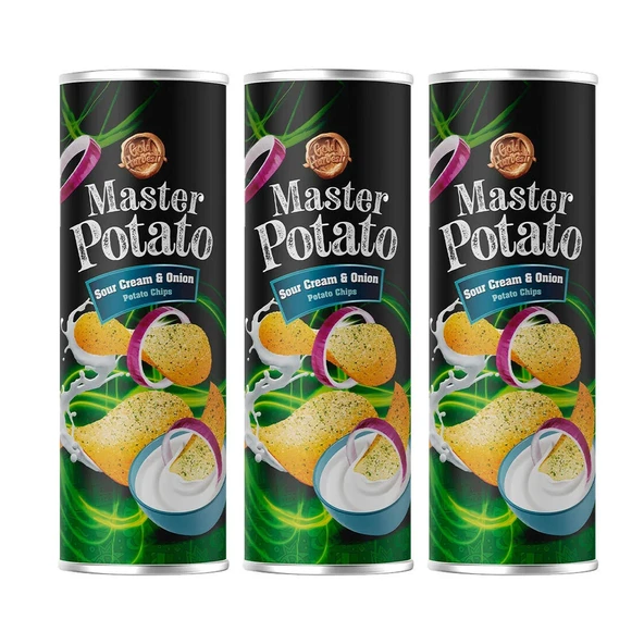 Master Potato Soğanlı & Ekşi Kremalı Cips 160 Gr-3 Adet ürün görseli 1