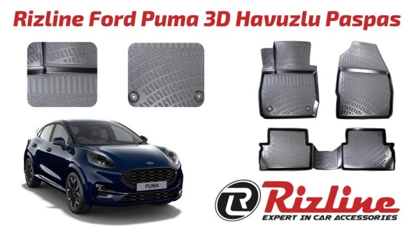 Rizline Ford Puma 3D Havuzlu Paspas ürün görseli 1