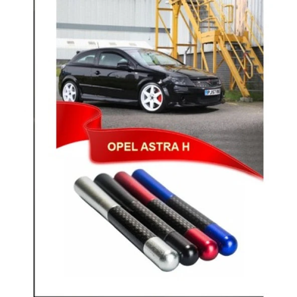 Opel Astra H Uyumlu Karbon Desenli Çubuk Metal Radyo Anteni ürün görseli 1