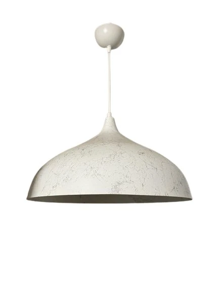 Dylight Retro Beyaz Mermer Desenli Dekoratif Tekli Rustik Metal Sarkıt Avize 43 Cm ürün görseli 1