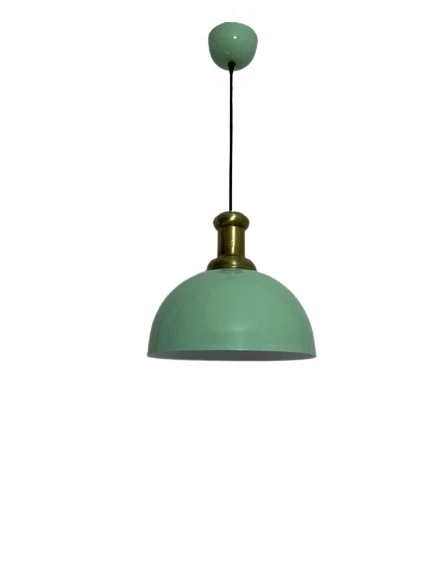 Dylight Retro Metal Dekoratif Yeşil Rustik Tekli Sarkıt Avize Çap 30 cm ürün görseli 1