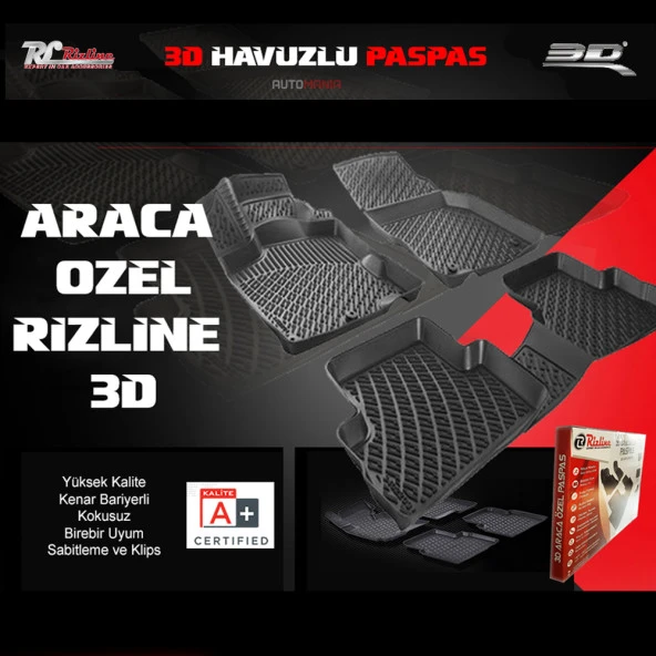 Rizline Ds 7 Crossback 3D Havuzlu  Paspas ürün görseli 1