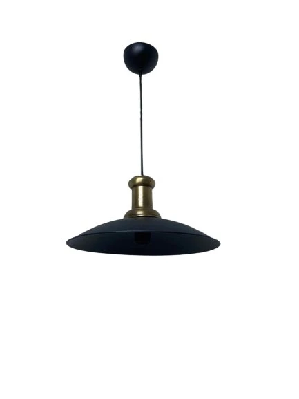 Dylight Retro Metal Dekoratif Siyah Rustik Tekli Sarkıt Avize Çap 35 cm ürün görseli 1