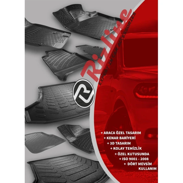 Rizline Opel Combo 2019 Sonrası Panelvan 3D Havuzlu Paspas 2 Par ürün görseli 1