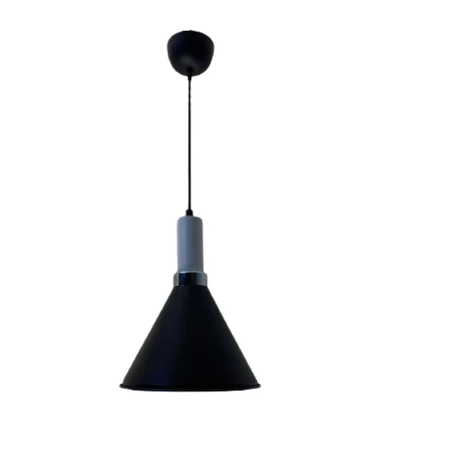 Dylight Retro Siyah Metal Dekoratif Tekli Kafe Mutfak Aydınlatma Avize Çap:23cm ürün görseli 1