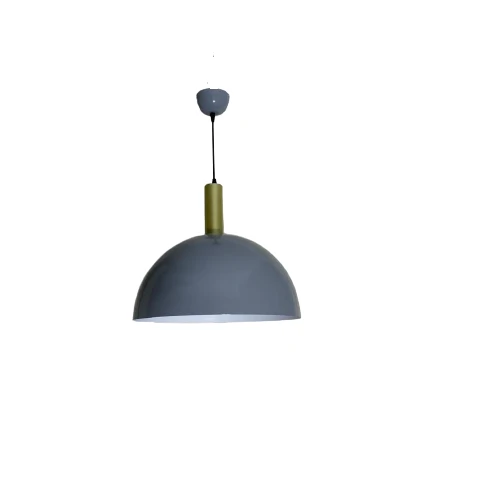 Dylight Retro Gri Metal Dekoratif Tekli Kafe Mutfak Aydınlatma Avize Çap:30 cm ürün görseli 1