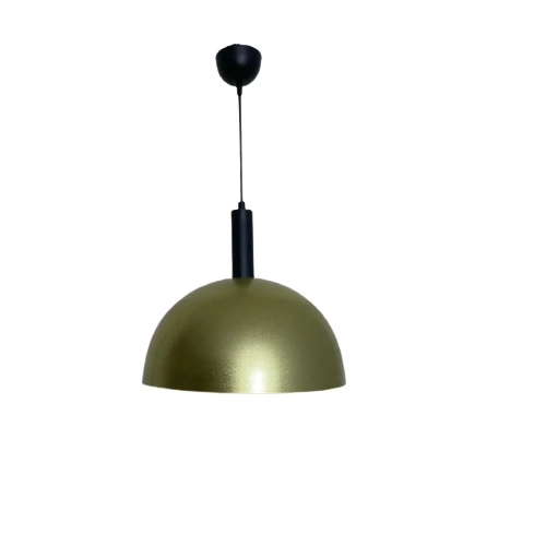 Dylight Retro Gold Metal Dekoratif Tekli Kafe Mutfak Aydınlatma Avize Çap:30cm ürün görseli 1