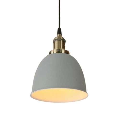 Dylight Retro Metal Dekoratif Gri Tekli Kafe Mutfak Aydınlatma Avize ürün görseli 1