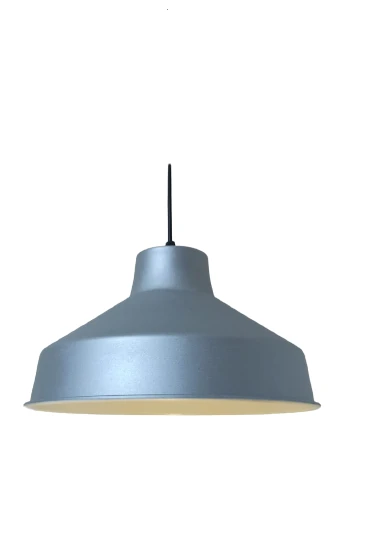 Dylight Retro Metal Dekoratif Rustik Kafe Mutfak Aydınlatma Gri Tekli Sarkıt Avize Çap:30 Cm ürün görseli 1