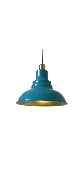Dylight Retro Metal Turkuaz Mavi  Eskitme Duylu Dekoratif Rustik Metal Sarkıt Avize Çap:30 cm ürün görseli 1