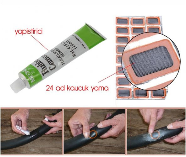 Zhltools Bisiklet Lastik Yaması 24 Adet - Resim 4