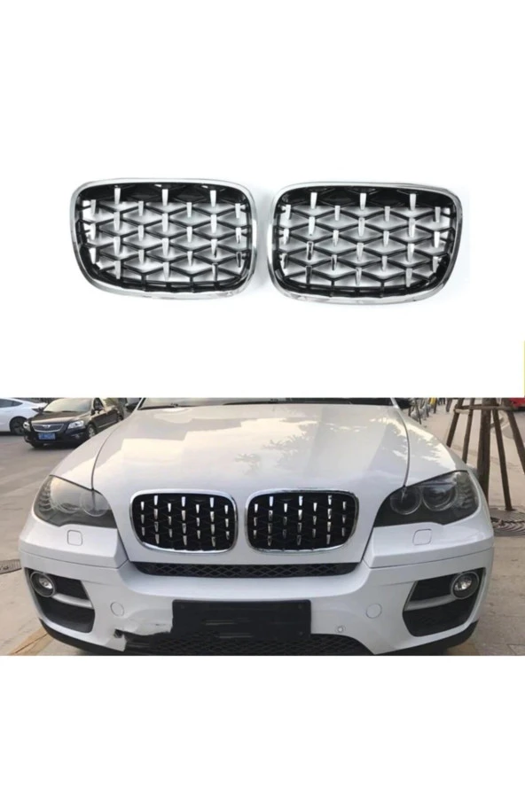 Bmw X5-X6  Ön Panjur Izgara Böbrek Diamond 2006-2013 ürün görseli 1
