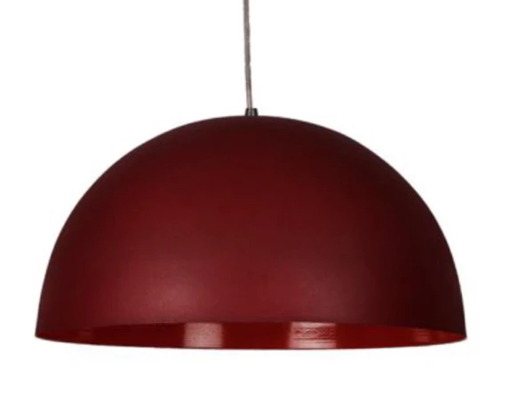 Dylight Retro Metal Dekoratif Rustik Bordo Tekli Sarkıt Avize Çap 40 Cm ürün görseli 1