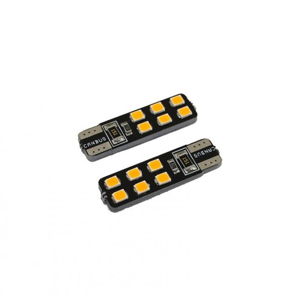 Space T10 Led Ampul Canbus'lı Turuncu 2'li Set 12V / LAAM626-3 ürün görseli 1