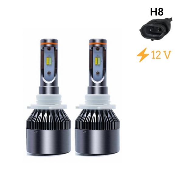 Space Led Far Ampulü Çift Renk Sarı/Beyaz H8-36W-4800LM-12V / LAAM495-1 ürün görseli 1