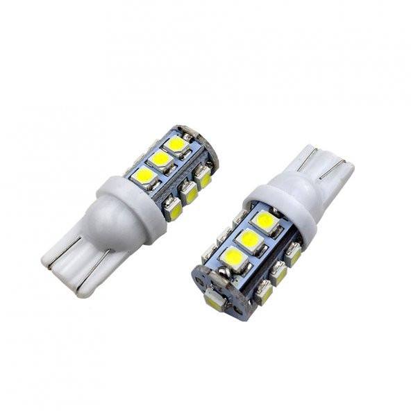 Space Dekoratif Led Ampul T10 -2x13 SMD Led Beyaz 12V/LAAM119-1-12 ürün görseli 1