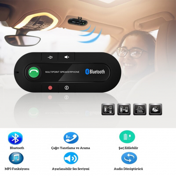 Space Kendinden Hoparlörlü Bluetooth Kit / ICCA98 - Resim 2