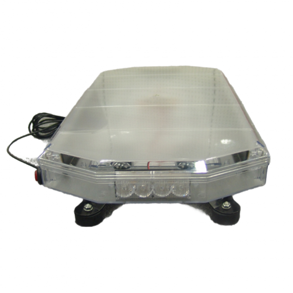 Space Ledli Oval İkaz Lambası Sarı-Mavi-Kırmızı 40 Led 12V/LAIK100 ürün görseli 1