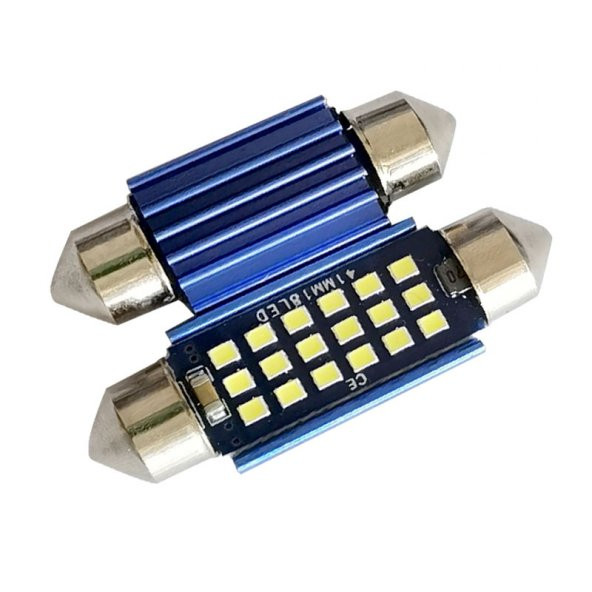 Dekoratif led ampul 18SMD CANBUS 41mm sofit ampul beyaz/ LAAM871 ürün görseli 1