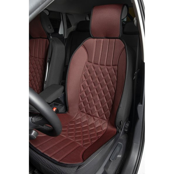 Space Elegance 2'li Koltuk Kılıfı Set Minder Kırmızı-Siyah / KLMNY534 ürün görseli 1