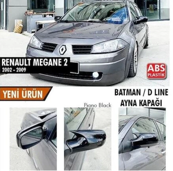 Renault Megane 2 2002-2009 Batman Yarasa Ayna Kapağı ürün görseli 1