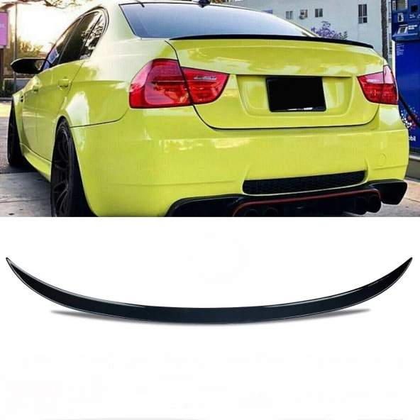 BMW E90 2005-2012 PLASTİK PARLAK SİYAH M3 İNCE SPOYLER ürün görseli 1