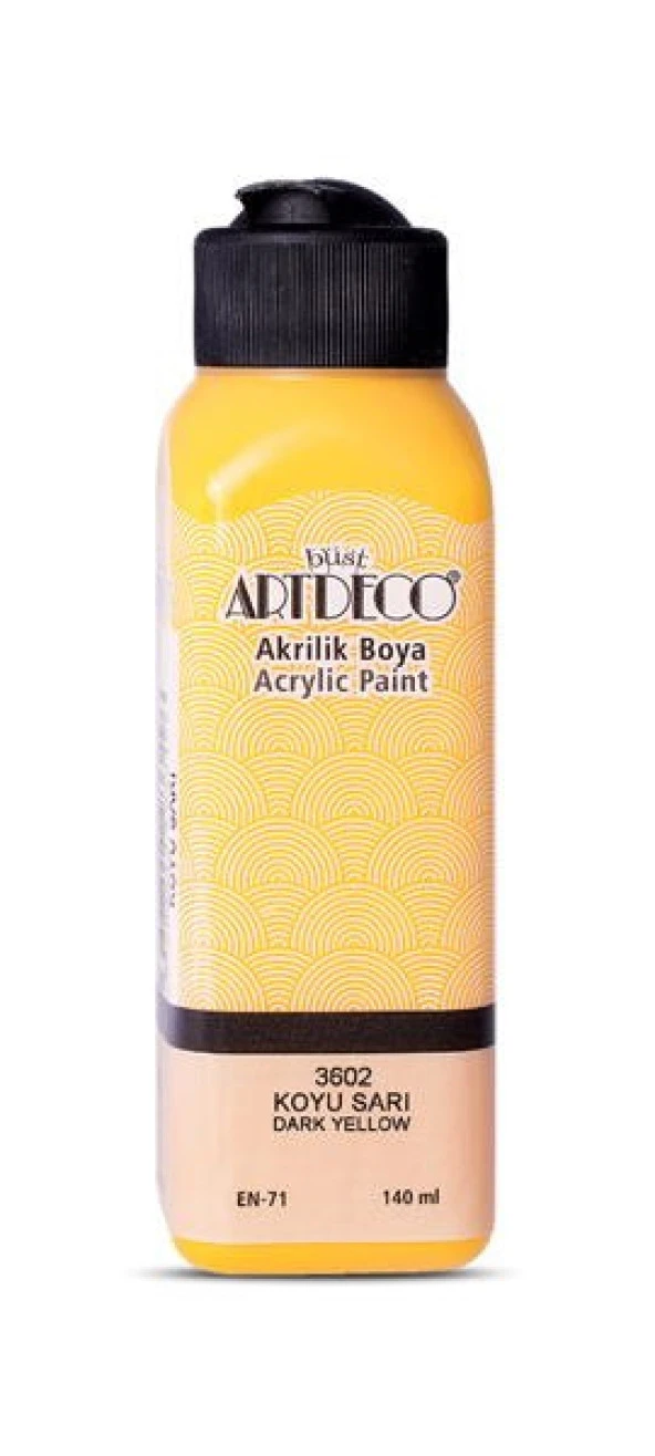 Artdeco Akrilik Boya 140 ml. 3602 KOYU SARI ürün görseli 1