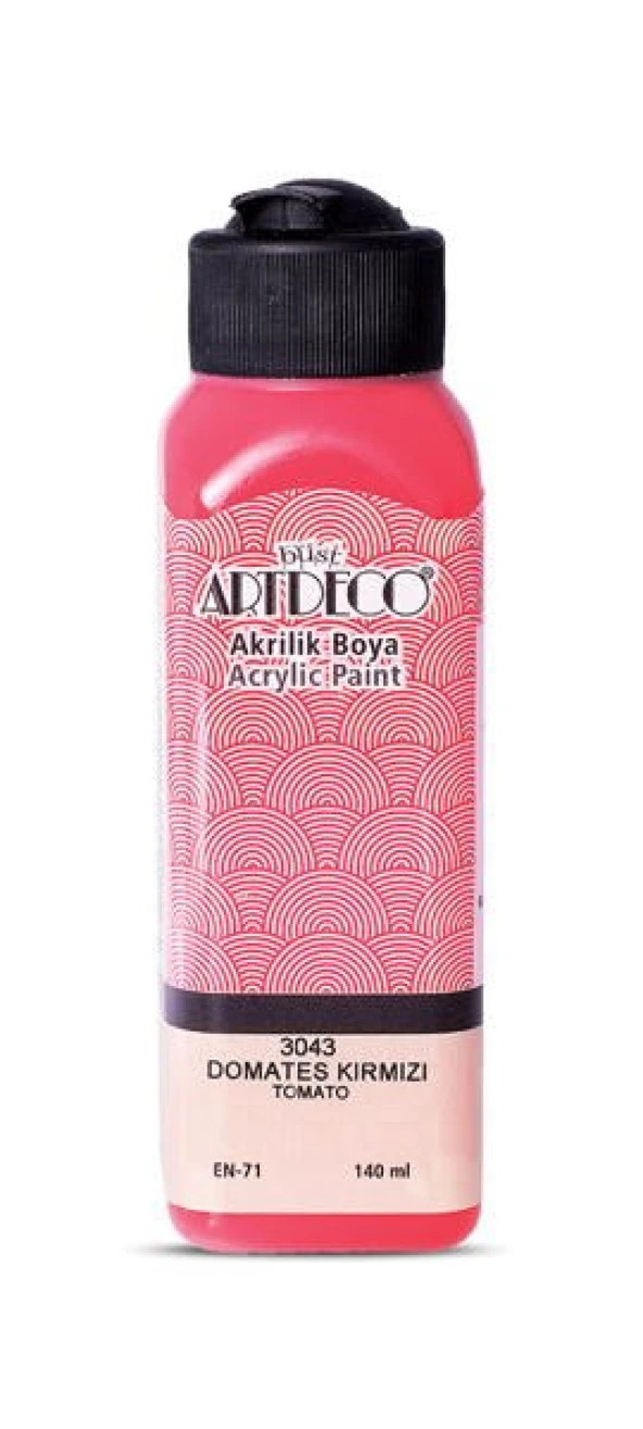 Artdeco Akrilik Boya 140 ml. 3043 DOMATES KIRMIZI ürün görseli 1