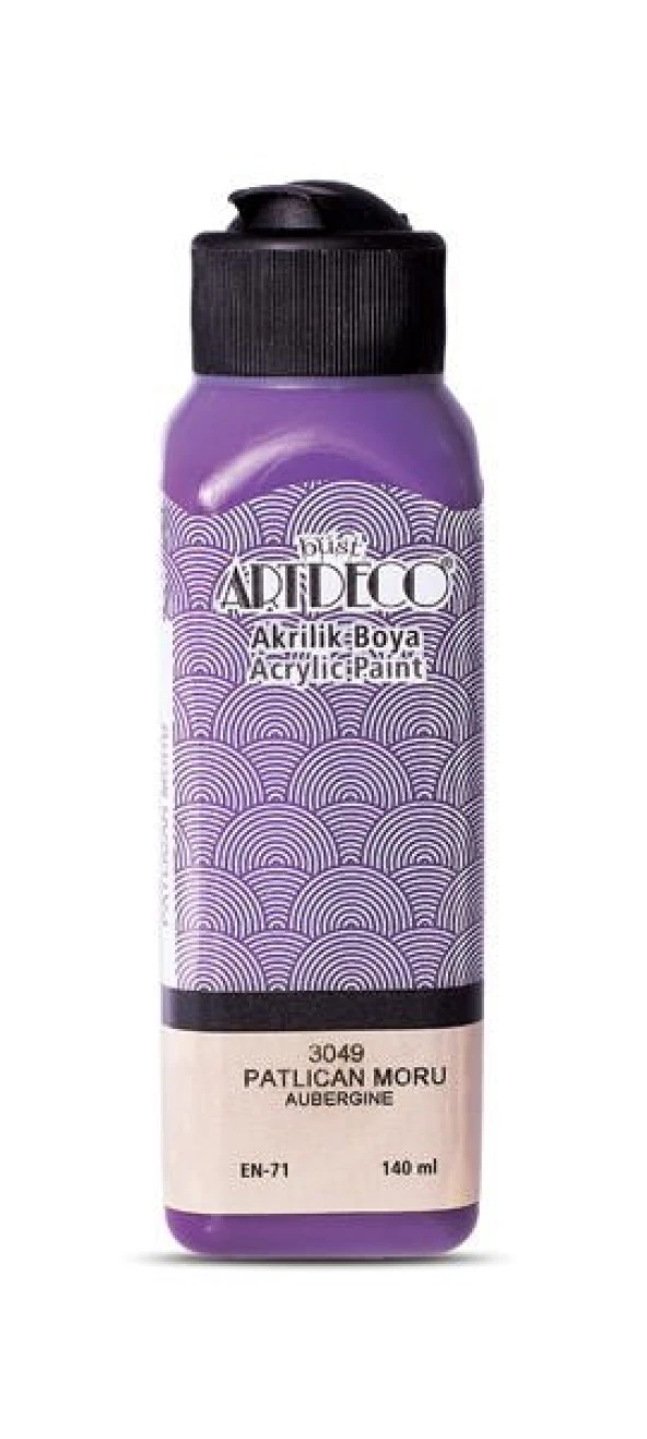Artdeco Akrilik Boya 140 ml. 3049 PATLICAN MORU ürün görseli 1
