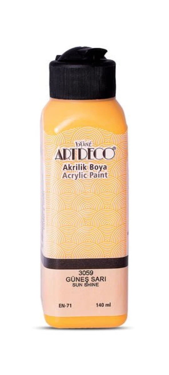 Artdeco Akrilik Boya 140 ml. 3059 GÜNEŞ SARI ürün görseli 1