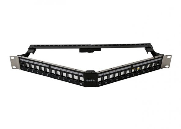 S-link  SL-P626 24lü Kolay Kullanımlı, FTP Boş V Şeklinde Patch Panel ürün görseli 1